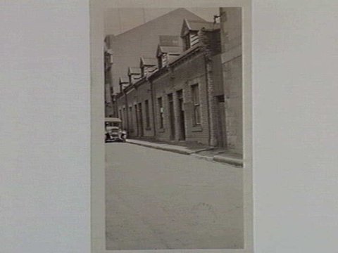 Firemen's cottages, Little Queen Street Melbourne, 1935
