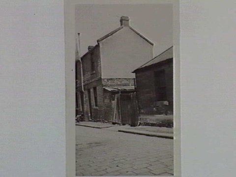 Houses in Exploration Lane, off Little Lonsdale Street, 1935