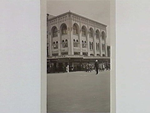 Norman's Building on the N.E. corner of Bourke and Russell Streets, 1934