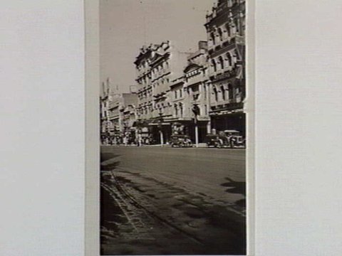 Mayfair Theatre and old Waxworks, Bourke St, 1934
