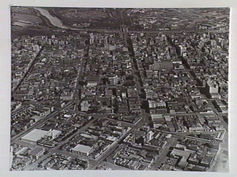 Aerial view of Melbourne, 1910–39