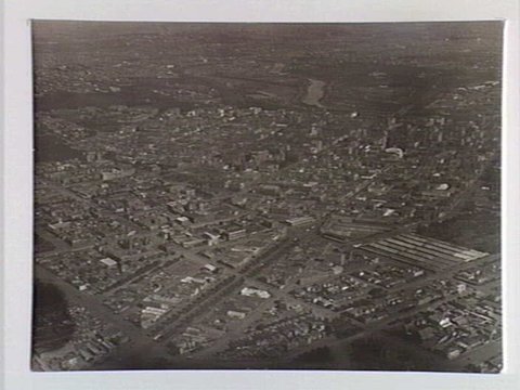 Aerial view of Melbourne, 1922