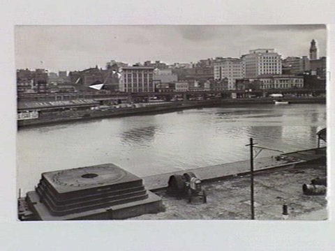 Batman's landing place on the north side of the Yarra River, below Queen's Bridge, 1937