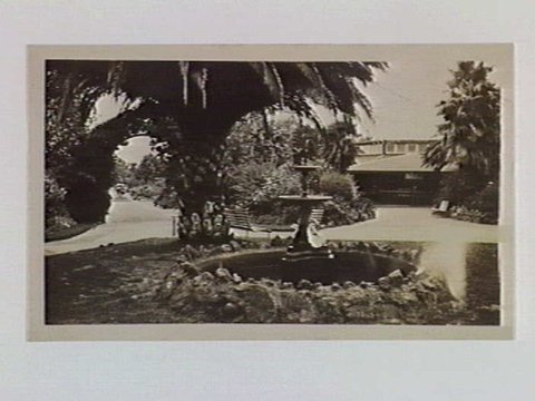 Fountain inside the entrance to the Royal Zoological Gardens, Melbourne, 1932