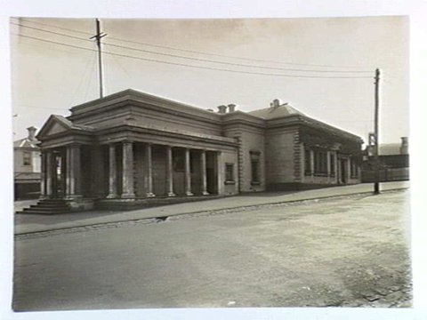 Old Town Hall & Court House, St. Kilda, Melbourne (to be demolished) old Police Station in background on the right, 1933