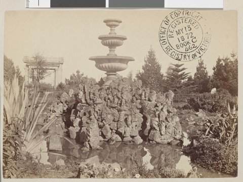 Fountain in Fitzroy Gardens 1872