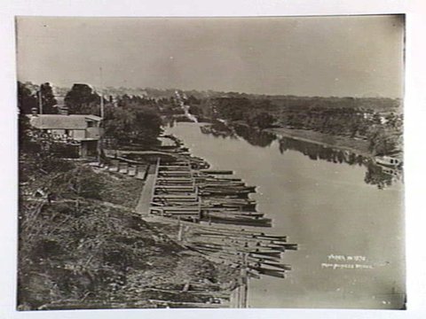 Yarra in 1870 from Princes Bridge