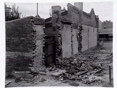 North Melbourne back lane, 1951