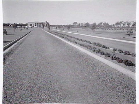 Main pavilion at Springvale Crematorium, c. 1953