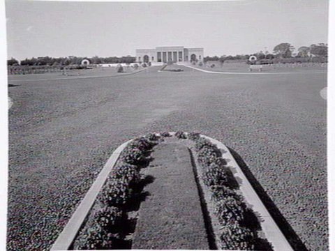 Main pavilion at Springvale Crematorium, c. 1953