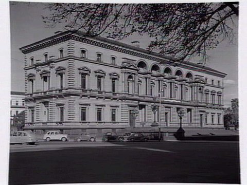 Treasury Building, Spring Street, Melbourne, 1953