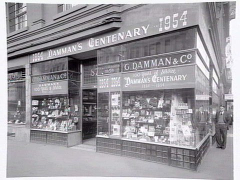 G. Damman & Co., Tobacconist, Cnr. Swanston & Collins Streets, Melbourne, 1951–57