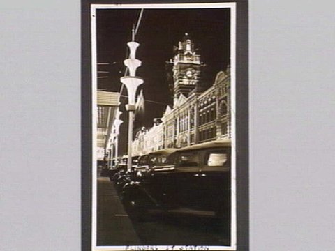 Flinders St. Station Melbourne, 1934