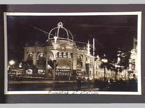 Flinders St. Station Melbourne, 1934