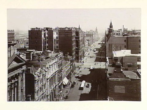 Collins Street looking west, 1913–14