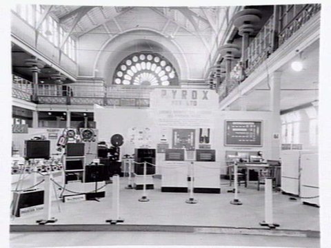 Pyrox P/L, Drummond St., Carlton, and display at Exhibition Buildings, 1947