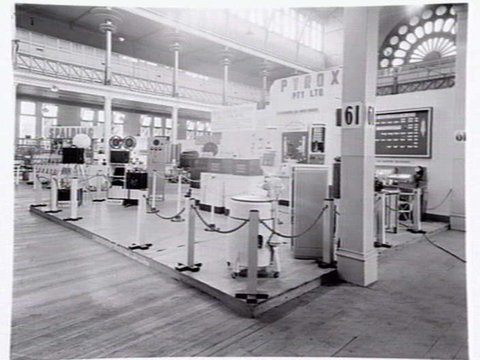 Pyrox P/L, Drummond St., Carlton, and display at Exhibition Buildings, 1947