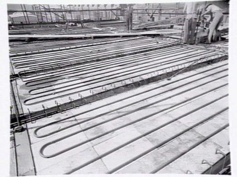 Construction of factory for Metters K.F.B., stove manufacturers, Gordon St. Footscray, 1949
