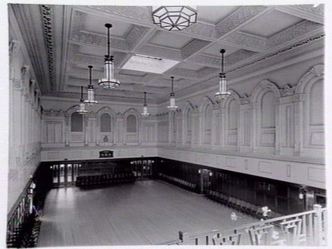 Interior views of Richmond Town Hall, 1936