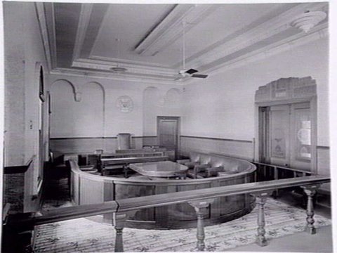 Interior views of Richmond Town Hall, 1936