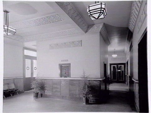 Interior views of Richmond Town Hall, 1936