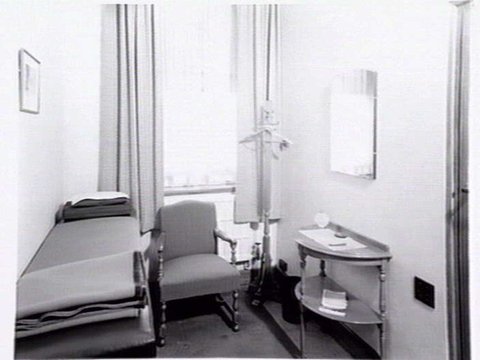 Dr. Willfred Emmett Race, Osteopath, 401 Collins St. consulting rooms, 1940s