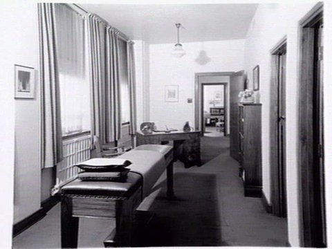Dr. Willfred Emmett Race, Osteopath, 401 Collins St. consulting rooms, 1940s