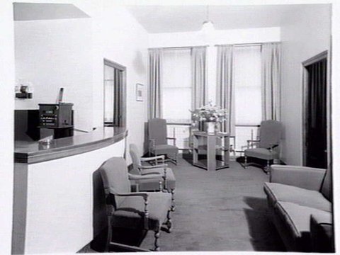 Dr. Willfred Emmett Race, Osteopath, 401 Collins St. consulting rooms, 1940s