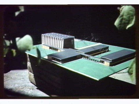 Model of proposed Catholic church & school. - West Essendon - Melb. Les Brock. (Smith, Tracey, Lyon & Brock.) 1953