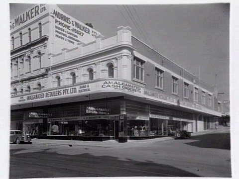 Views of the Amalgamated retailers, 255 Smith Street, Fitzroy, corner St. David street, 1940?