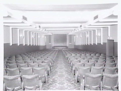 Interior, Australia Theatre and Tatler Newsreel Theatrette, Basement, Hotel Australia, Collins Street, Melbourne, c. 1954
