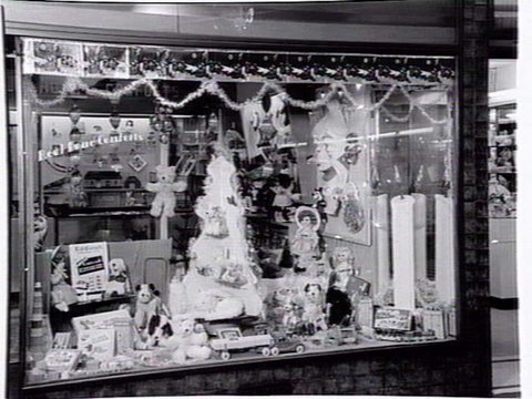 Real Home Comforts, 268 Collins St., window display, 1954