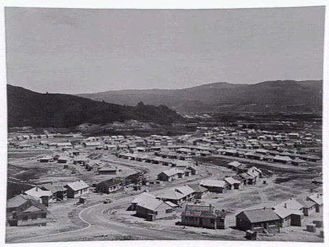 Housing Commission of Victoria aerial views of Burwood Estate, 1948