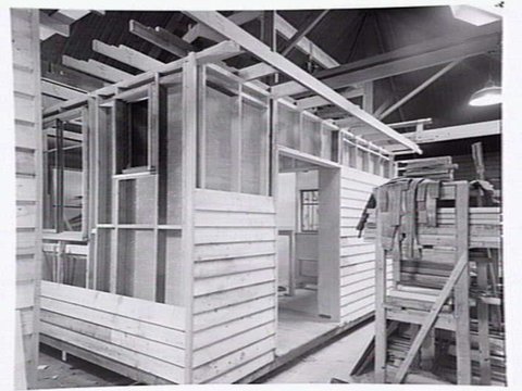 Prefabricated timber frame houses designed by Leith & Bartlett for the Housing Commission of Victoria, Ashburton Estate, 1948