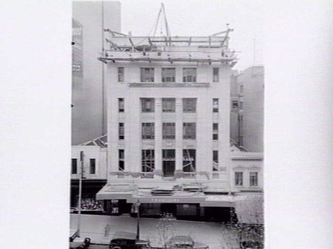 Progression photographs of building the Melbourne Theosophical Society Building, Collins Street, Melbourne, 1937