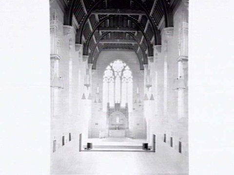 Newman College Chapel in grounds of University of Melbourne, 1941?