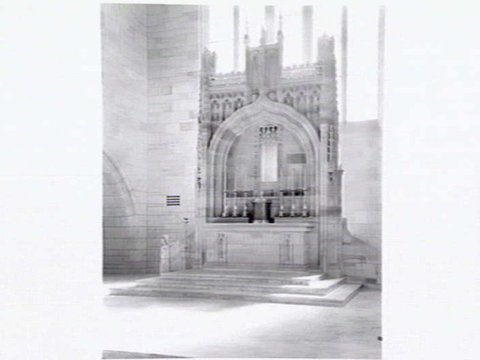 Newman College Chapel in grounds of University of Melbourne, 1941?