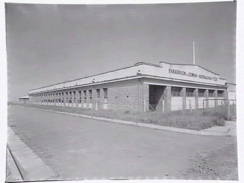 Interior and exterior views and products produced by Parkinson & Cowan Australasia, stove manufacturers of Sunshine Rd. Footscray West, 1946