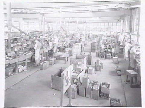 Interior and exterior views and products produced by Parkinson & Cowan Australasia, stove manufacturers of Sunshine Rd. Footscray West, 1946