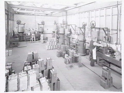 Interior and exterior views and products produced by Parkinson & Cowan Australasia, stove manufacturers of Sunshine Rd. Footscray West, 1946