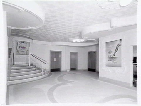 Exterior and interior of Hoyts Bentleigh picture theatre, corner of Centre Rd. and Nicholson St., Bentleigh, 1948