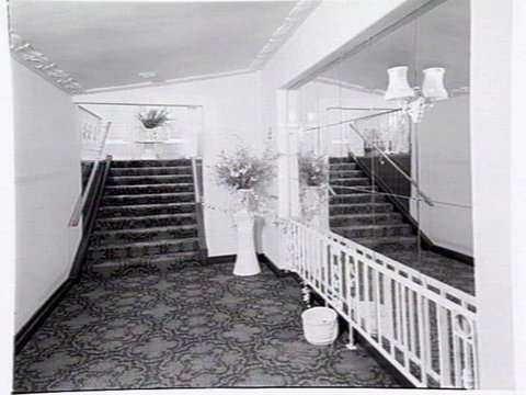 Exterior and interior of Hoyts Bentleigh picture theatre, corner of Centre Rd. and Nicholson St., Bentleigh, 1948