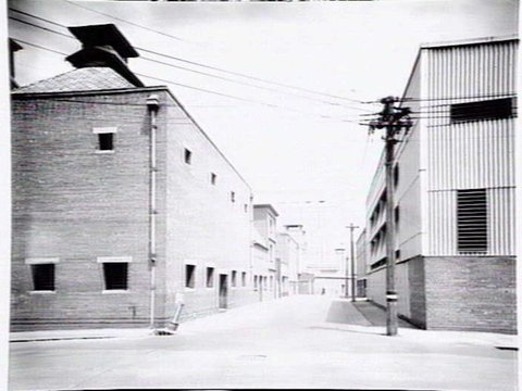 C.U.B. storage containers in Richmond, 1954