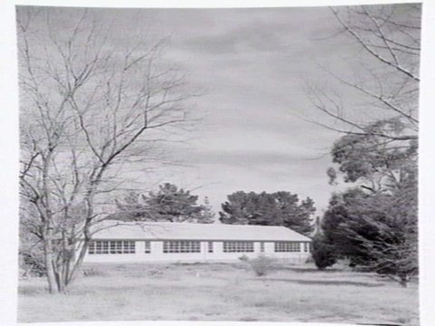 Toorak College, Mornington Rd., Mt. Eliza, showing buildings, grounds, facilities and students in class, 1949