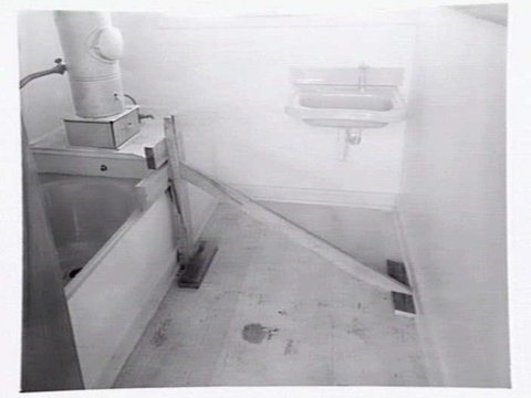 Housing Commission of Victoria pre-fabricated timber houses, showing construction in kitchen, bathroom and laundry, transfer of sections to building sites and positioning of houses on blocks at Sandringham Estate, 1949