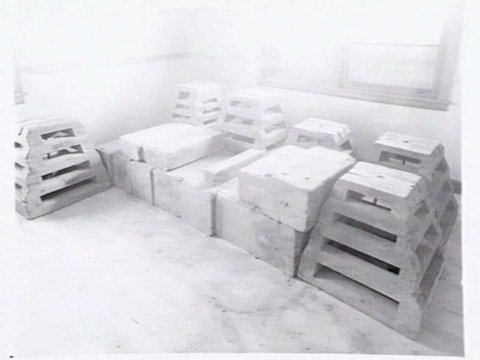 Housing Commission of Victoria pre-fabricated timber houses, showing construction in kitchen, bathroom and laundry, transfer of sections to building sites and positioning of houses on blocks at Sandringham Estate, 1949