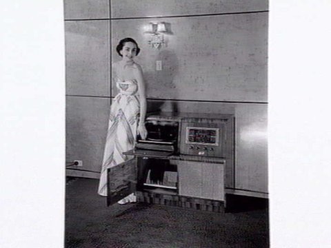 Classic brand sound equipment displayed at Classic Radios, Malvern East, 1950–56