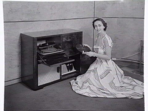Classic brand sound equipment displayed at Classic Radios, Malvern East, 1950–56
