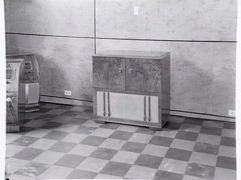 Classic brand sound equipment displayed at Classic Radios, Malvern East, c. 1953