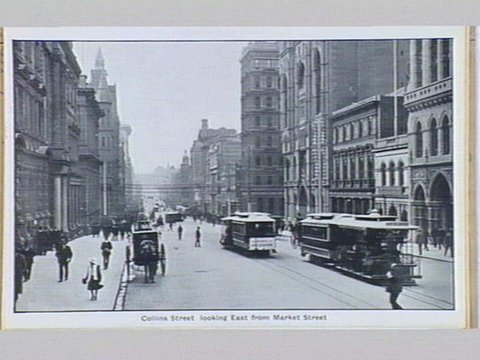 Melbourne Folding Souvenir Card, 1912